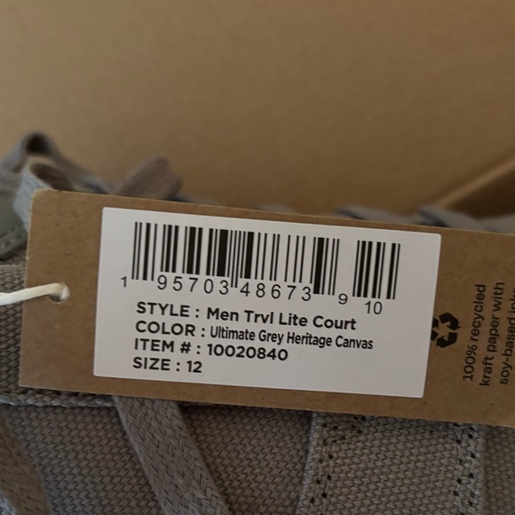 Toms Men's Charcoal Canvas Sneakers - Picture 3 of 6